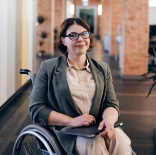 lady in wheelchair